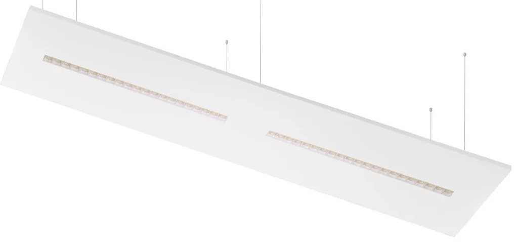 Pannello LED Sospeso 120x30 28W/36W/42W CCT CRI92 con driver Philips Colore Bianco Variabile CCT