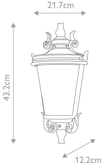 Elstead BT7-M - Applique da esterno BALTIMORE 1xE27/60W/230V IP44, finitura bronzo