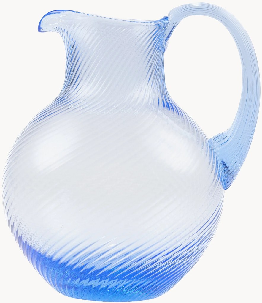 Brocca in vetro soffiato Spiral