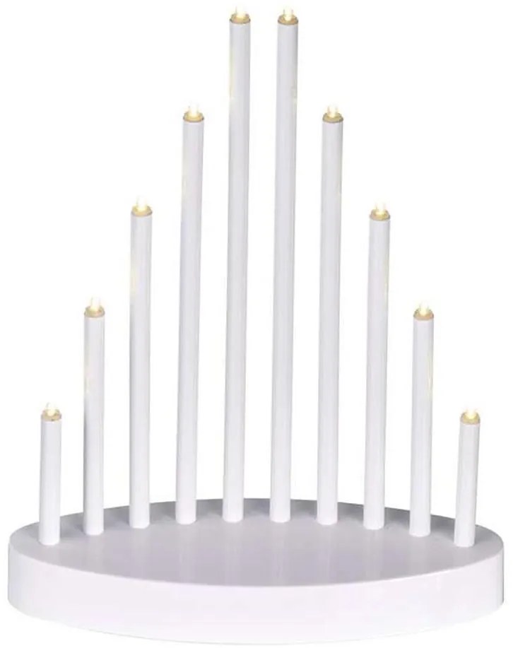 Candeliere natalizio a LED 10xLED/3xAA bianco