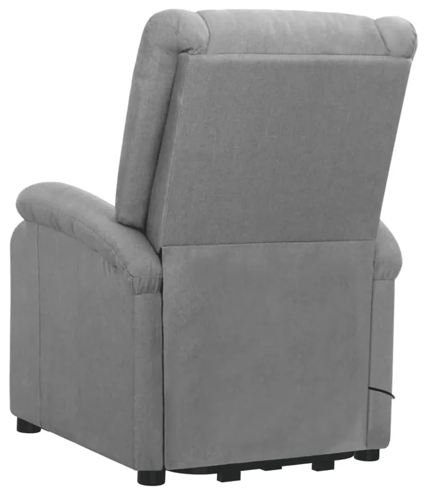 Poltrona alzapersona grigio chiaro tessuto