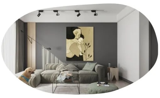 Specchio da parete VANOMI 89x52 cm