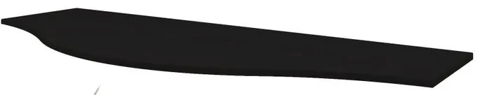 Top per lavabo Vague BADEN HAUS L 137 x H 1.6 x P 51 cm nero mdf