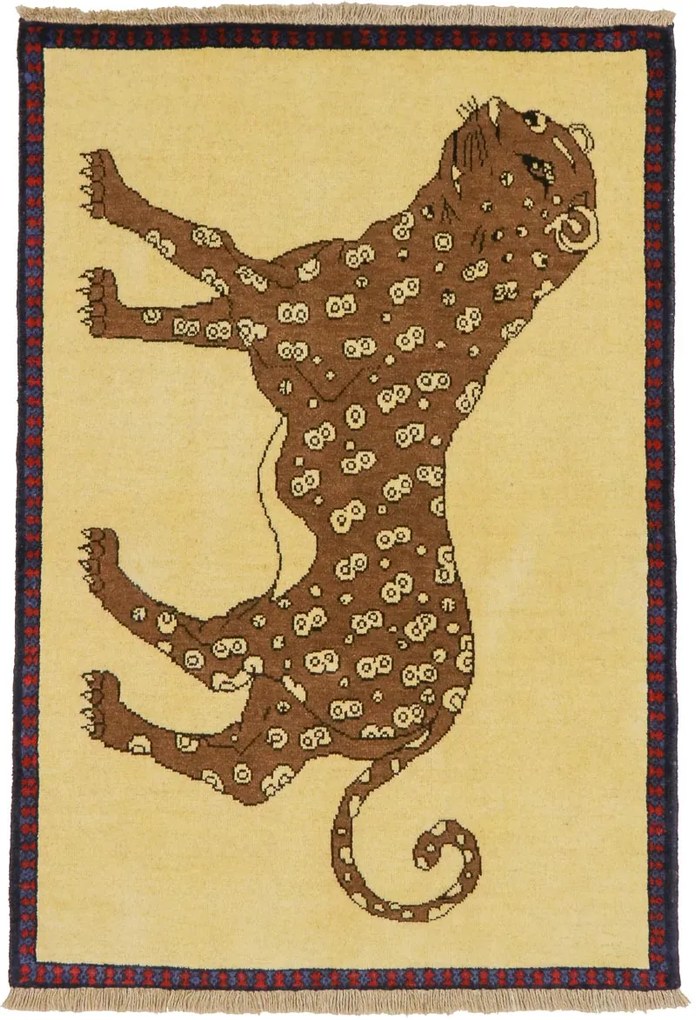 Shiraz Tappeto 90 x 130 Marrone (Iran) Annodato A Mano
