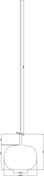 Ondaluce - Lampadario a cavo THELMA 2xE27/15W/230V beige fumé