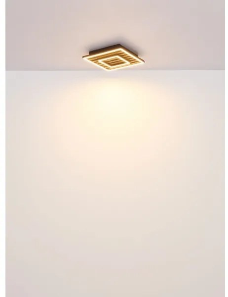 Globo 67345D - Lampada LED da soffitto WOODY LED/18W/230V 3000K 30x30 cm