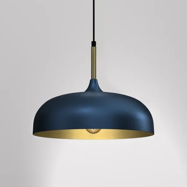 Brilagi - Lampadario a sospensione con filo ABRAHAM 1xE27/60W/230V diametro 35 cm blu