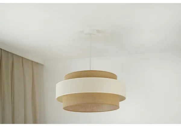 Brilagi - Lampadario a cavo SPACE LIGHT 1xE27/15W/230V Ø 50 cm beige crema