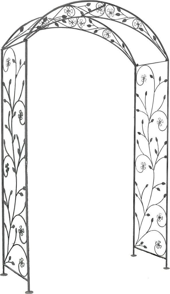 DORIAN - arco decorativo bianco ossidato