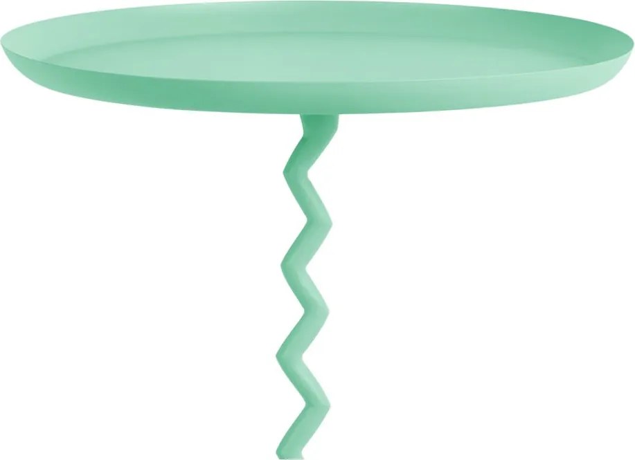 Tavolino rotondo in metallo ø 44 cm Zig Zag – Leitmotiv