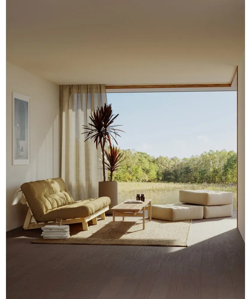 Divano variabile Verde oliva Lean Raw - Karup Design