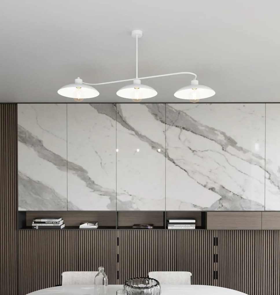 Lampadario a sospensione FOSTER 3 White