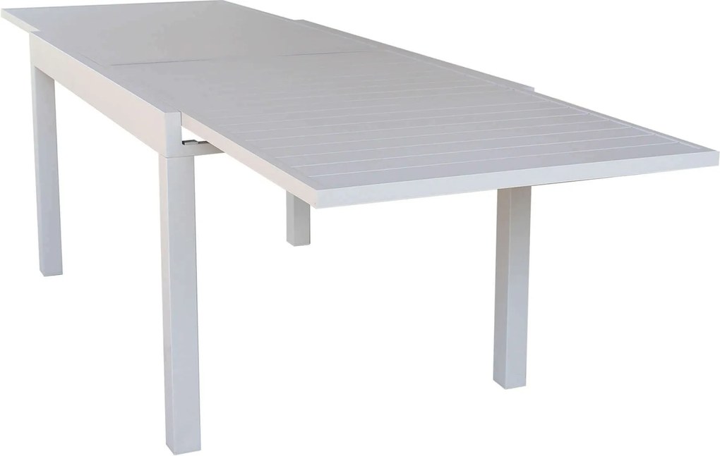 JERRI - tavolo da giardino in alluminio 90 X 135/270