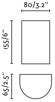 FARO 40540 - Applique SOLE 2xGU10/8W/230V grigio arrotondato