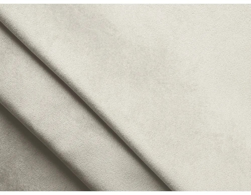 Divano angolare bianco (con penisola a sinistra) con rivestimento in velluto Moana – Makamii