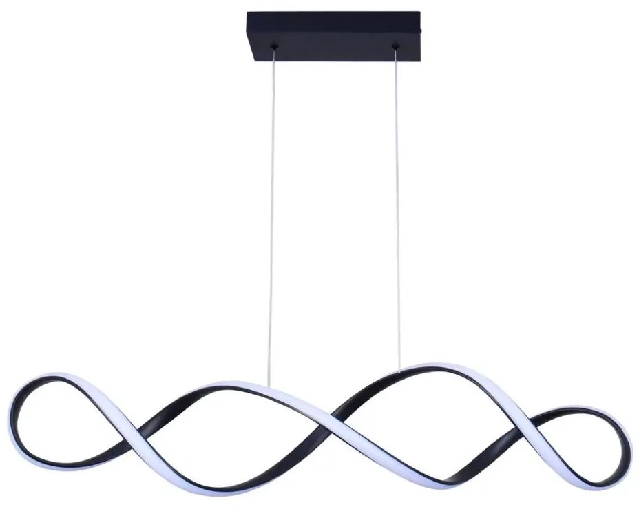 Lampadario LED a sospensione con filo INFINITO LED/34W/230V nero