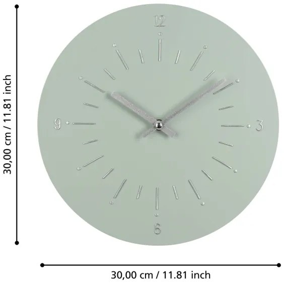 Eglo 425511 - Orologio da parete TAKAHAGI 1xAA diametro 30 cm verde