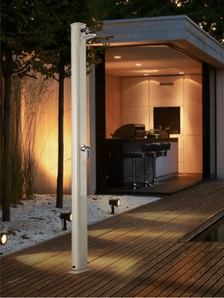 Doccia Solare Per Esterno 22 Lt Con Soffione Miscelatore Arkema "Jolly S A600"