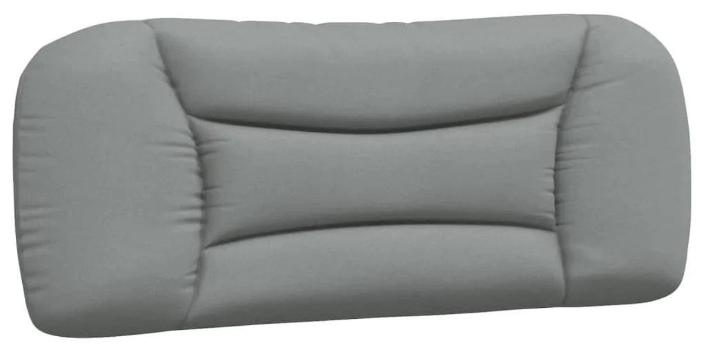 Cuscino testiera grigio chiaro 100 cm in tessuto