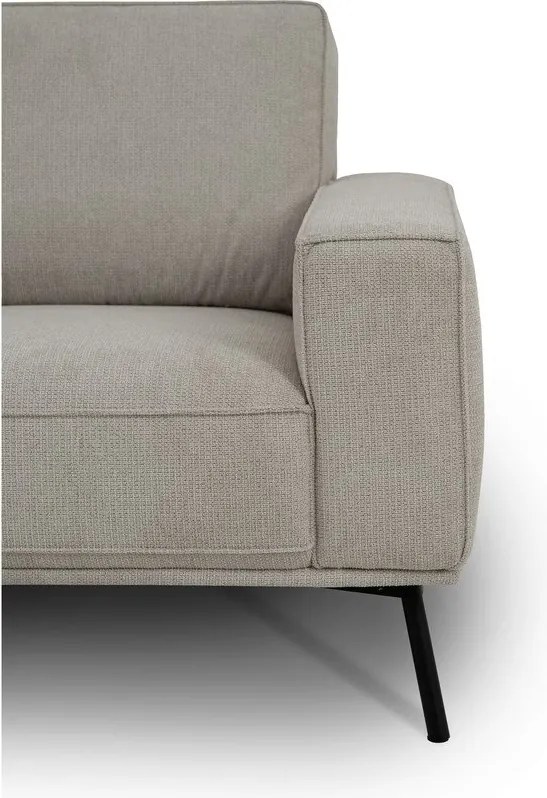 Divano angolare greige (con penisola a sinistra/a L) con rivestimento in ciniglia Amsterdam – Scandic