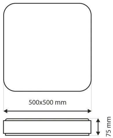 Plafoniera LED dimmerabile UNA LED/60W/230V 2700-6500K + telecomando