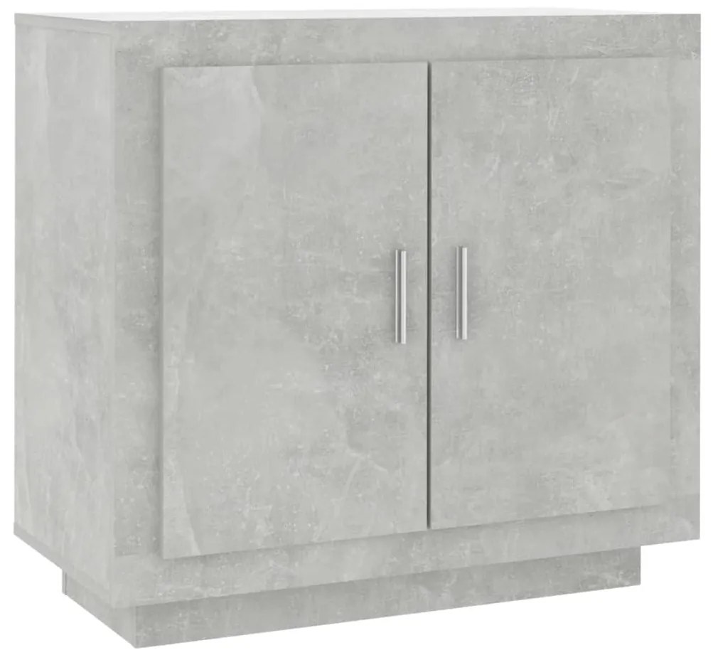 Credenza grigio cemento 80x40x75 cm in legno compensato