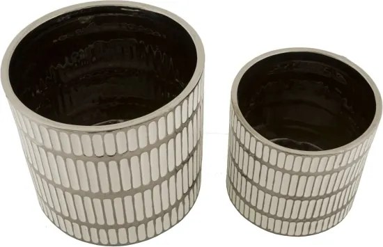 Porta Vasi Coppia Ray Cm Ø 22,5X24-18X19