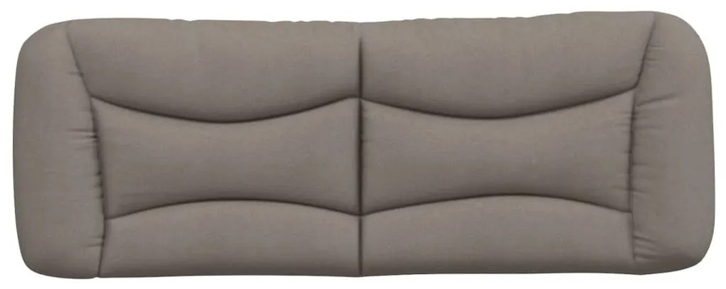 Cuscino testiera tortora 120 cm in tessuto