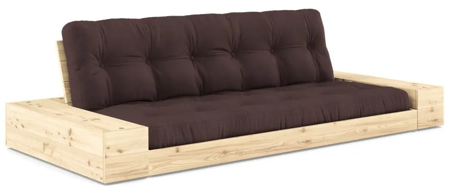 Divano letto marrone scuro 244 cm Base - Karup Design