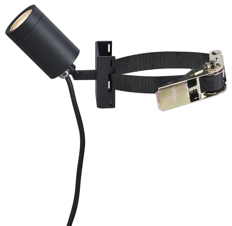 Faretto da esterno nero per albero GU10 50mm orientabile e inclinabile IP65 - Solo