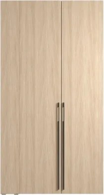 Armadio Ingresso 110x207h Cm 2 Ante Con Specchio Laterale Rovere Barcelona