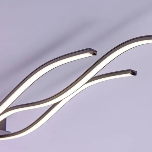 Leuchten Direkt 15167-18-LED Plafoniera WAWE 2xLED/12,5W/230V+LED/17W