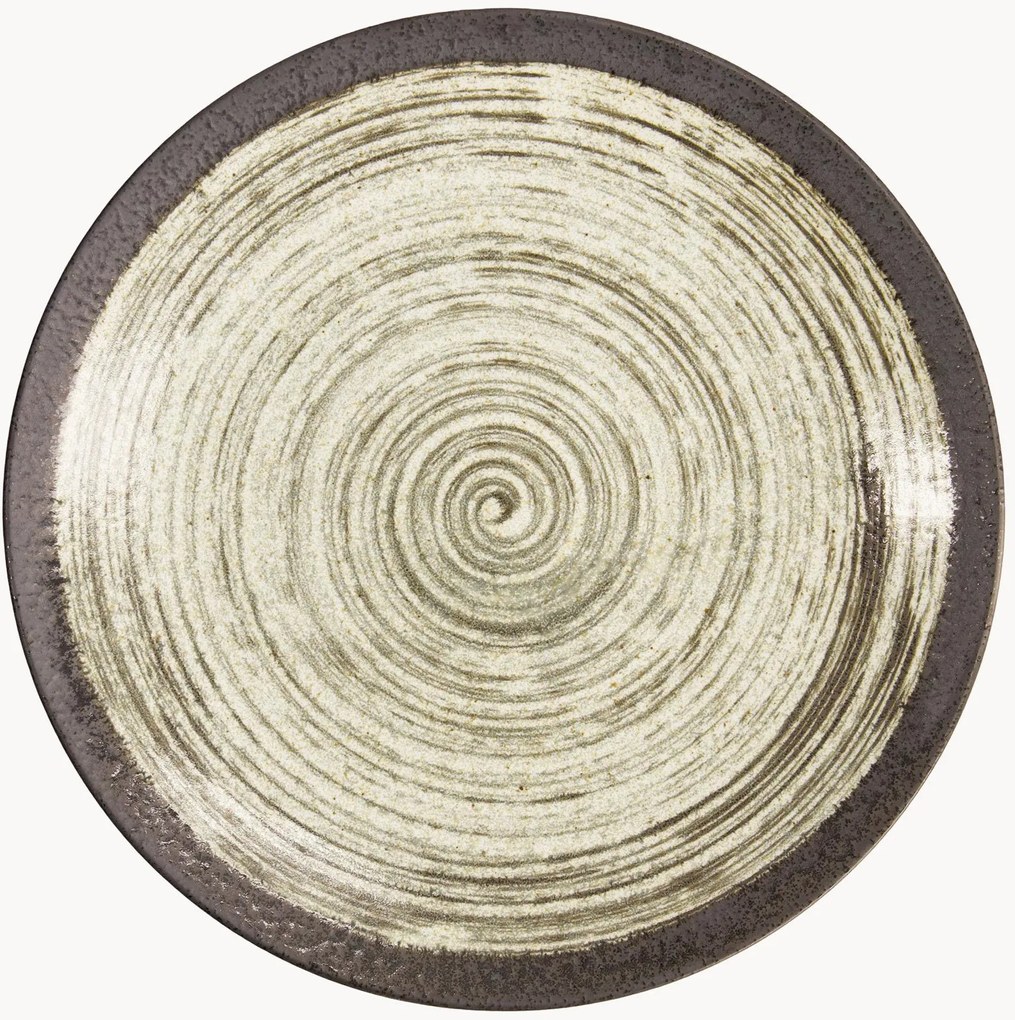 Set di 3 piatti rotondi in gres Asashio