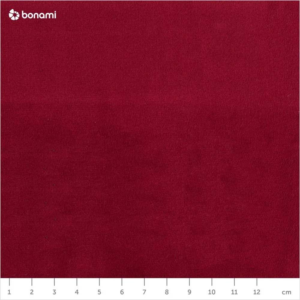 Divano angolare in velluto rosso, angolo sinistro Bali - Cosmopolitan Design