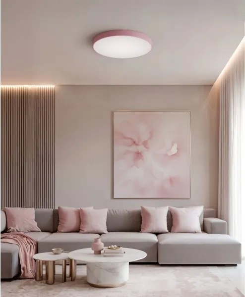 Brilagi - Plafoniera CLARE 4xE27/24W/230V Ø 50 cm rosa