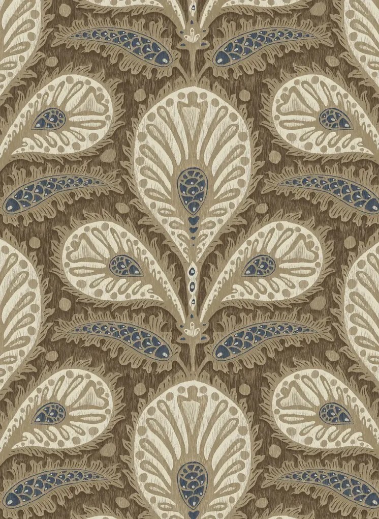 Josephine Munsey Carta da parati Ikat Clover - Brown