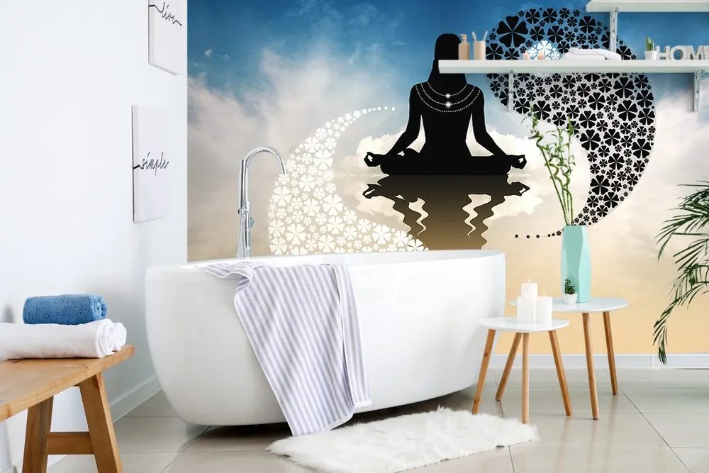 Carta da parati – Yoga yin e yang