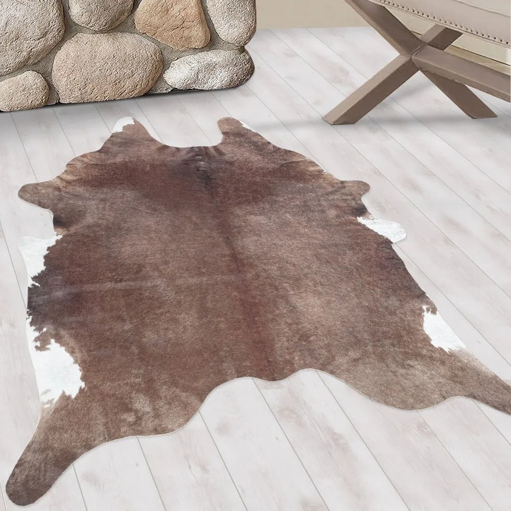 Pelle sintetica marrone 100x135 cm Etosha - Ayyildiz Carpets