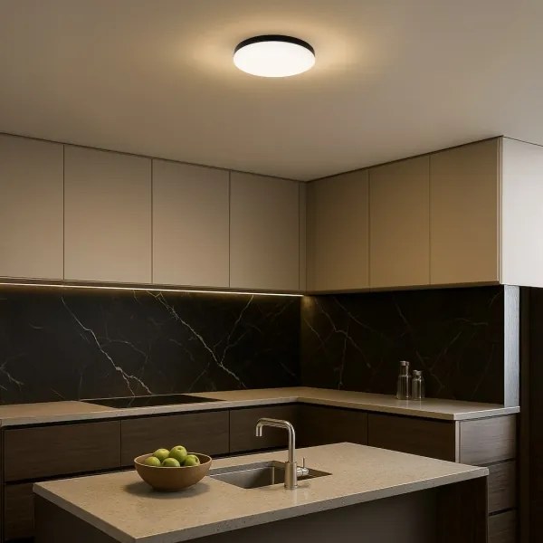 Plafoniera LED da bagno con sensore MAYA LED/13W/230V IP44 nero