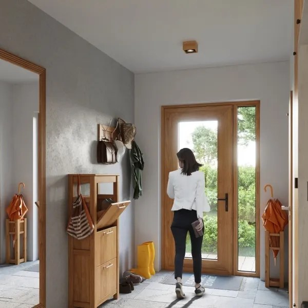 Sollux SL.0915 - Plafoniera QUATRO AR111 1xGU10/40W/230V faggio