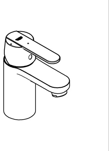 GROHE 23586LS0 - GET Miscelatore lavabo, misura S, bianco