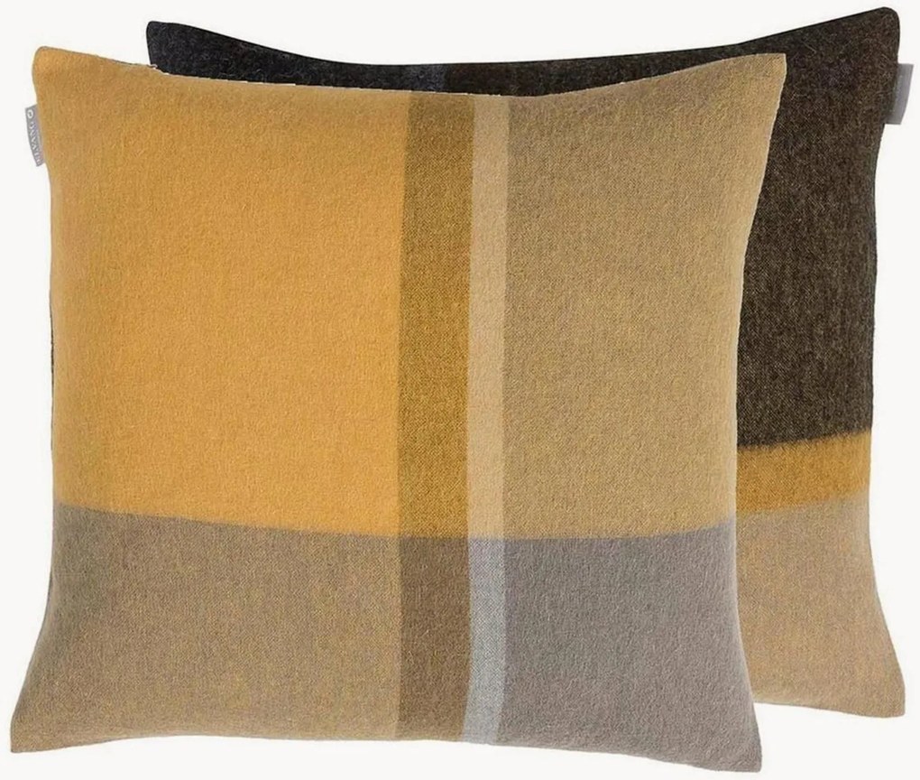 Copricuscino reversibile in lana di alpaca Manhattan