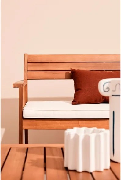 Set Salotto Da Esterno 4 Posti In Legno Di Acacia Con Cuscini Noemi Bizzotto