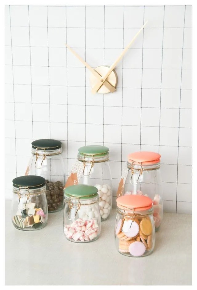 Mini orologio da parete Present Time in oro - Karlsson