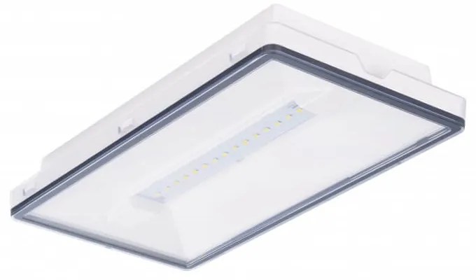 Lampada Emergenza 12W LED 732lm IP65 AutoTest funzione SE / SA, Bianca Colore del corpo Bianco