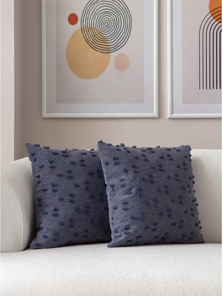 Federe decorative in set 2 pz 43x43 cm Tuffet – Mioli Decor