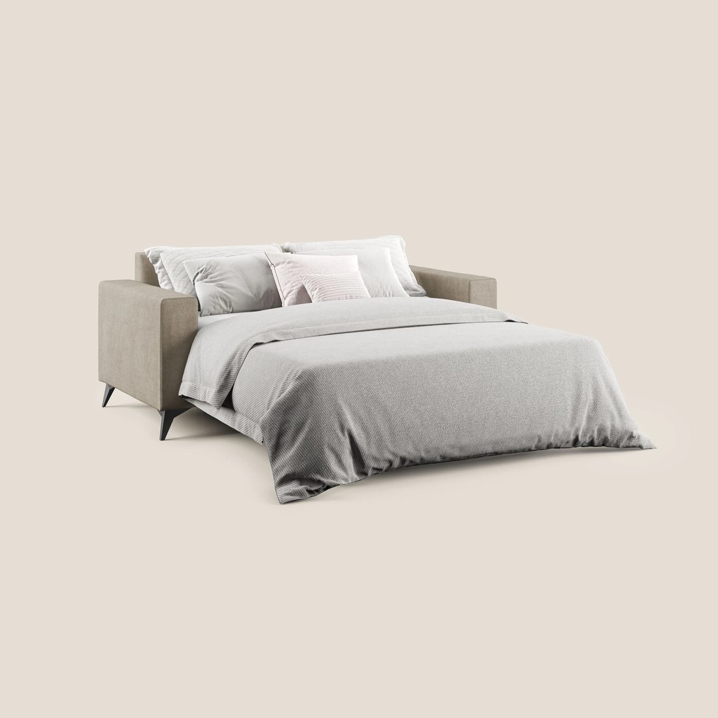 Pegaso divano letto con poggiatesta reclinabili e rivestimento T02 beige