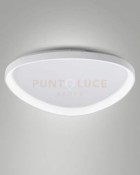 Quirk plafoniera led bianca d.80cm a led cct 2700k - 3200k - 4000k...