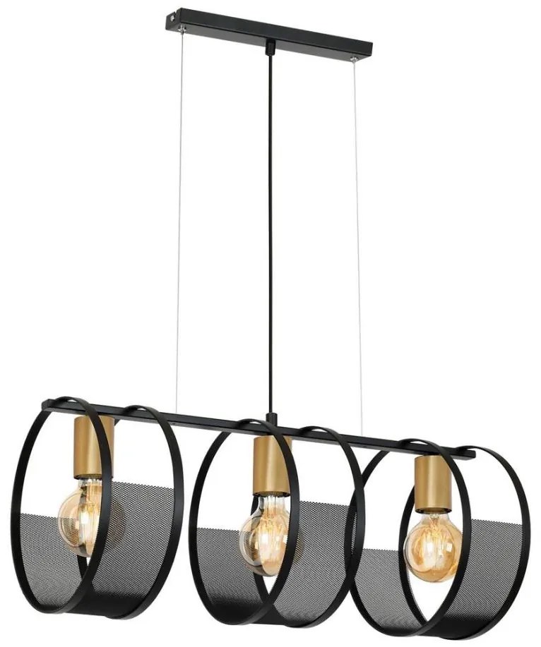 Lampadario a sospensione con filo SINER 3xE27/60W/230V