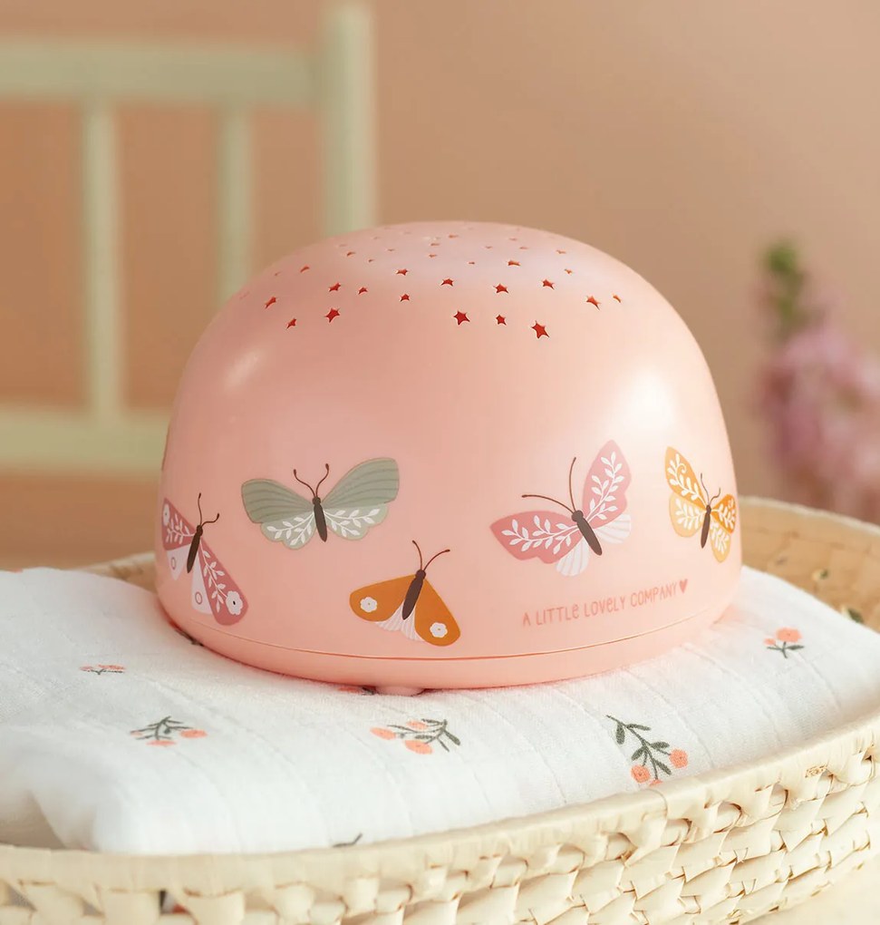 A Little Lovely Company - lampada con proiettore - farfalle